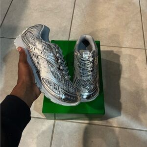 Bottega Veneta Silver Men's Shoes